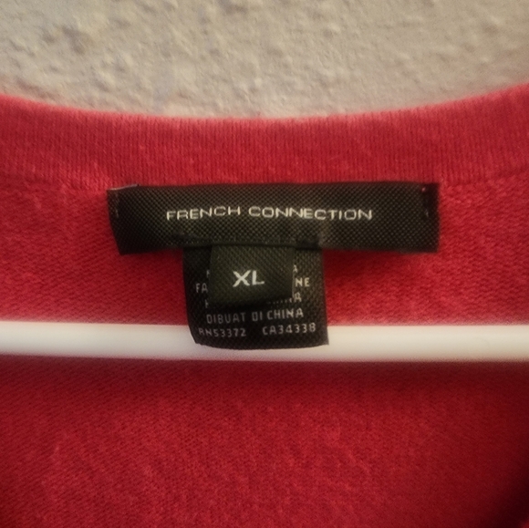 SZ XL PINK FRENCH CONNECTION SWEATER DRESS - Picture 4 of 6